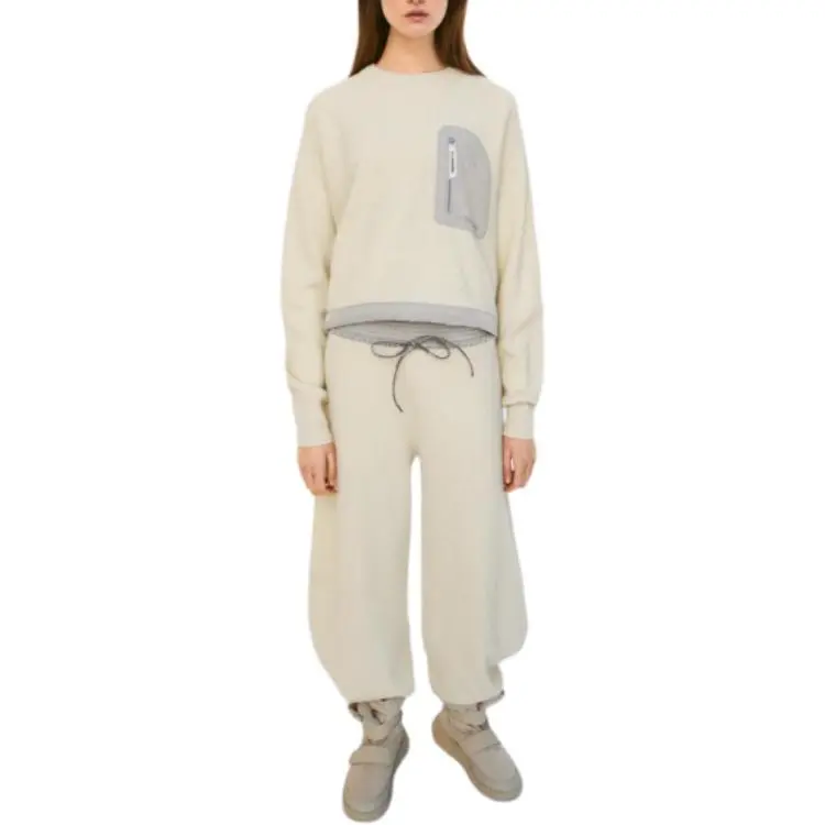 ZARA x And Wander And Wander Collaboration SS25 Sweatshirt Women's White-2