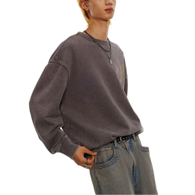 H&M Sweatshirt Men's Dark Beige-1