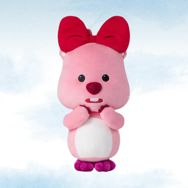 POP MART Ruby Loopy ZANMANG LOOPY Zanmang Loopy, Bowknot Style Dolls Plush Doll 35cm Height-3