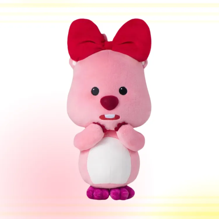 POP MART Ruby Loopy ZANMANG LOOPY Zanmang Loopy, Bowknot Style Dolls Plush Doll 35cm Height-1