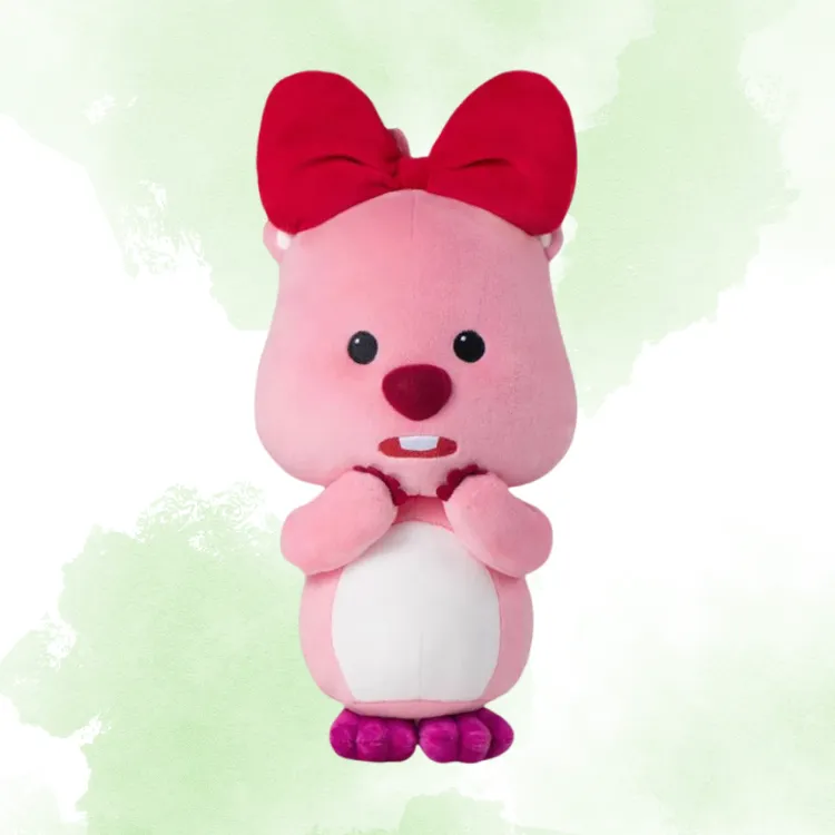 POP MART Ruby Loopy ZANMANG LOOPY Zanmang Loopy, Bowknot Style Dolls Plush Doll 35cm Height-2