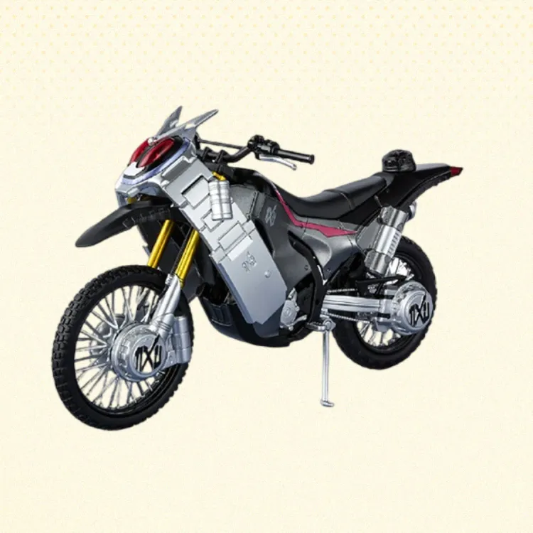 BANDAI SHF Kamen Rider Zi O Assault Motorcycle, Time Sword Gun, Time Bow Axe Set Assembled Models-2