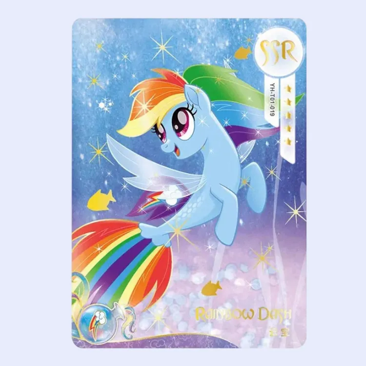 KAYOU My Little Pony Shimmer Moon Bag SSR Fish Card Cloud Treasure First Shot IP/Anime Cards 1 Pc-2