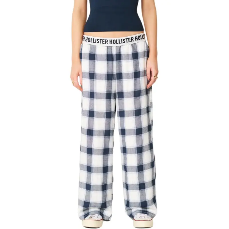 Hollister Pajama Pants Women's Marine Blue-1