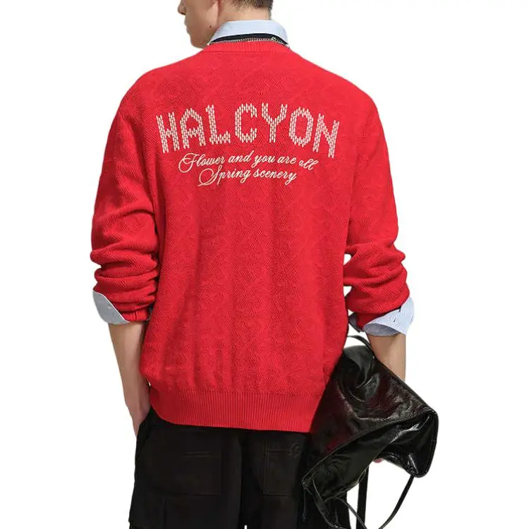 PEACEBIRD MEN Sweaters Men Red 1-2