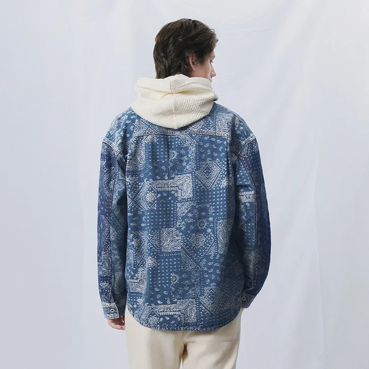 URBAN REVIVO Shirts Men Blue-3