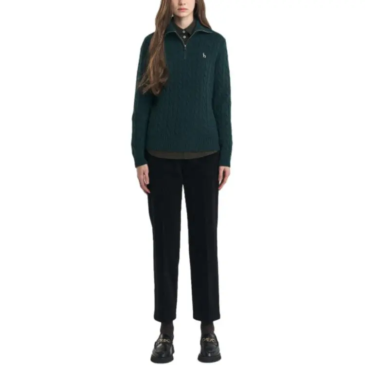 HAZZYS Sweater Women's Dark Green-5