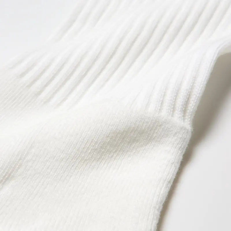 UNIQLO Knee High Socks Men's 1 Pack White-1
