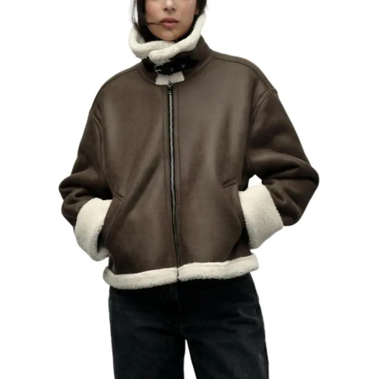 ZARA Jackets Coats Women's Khaki-2
