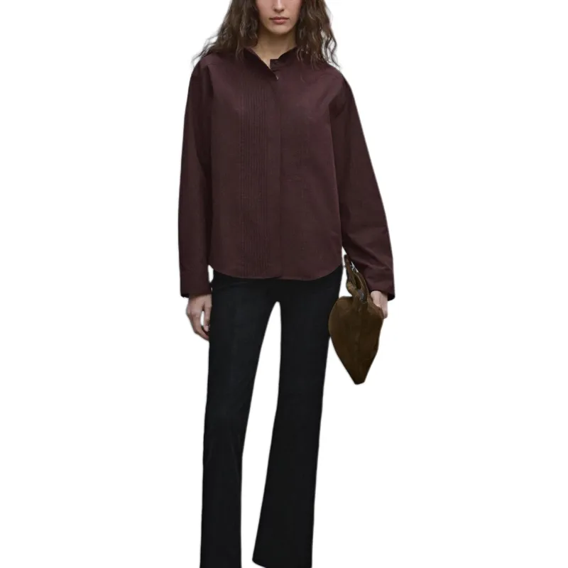 Massimo Dutti Shirt Women's Russet-3