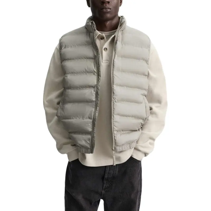 ZARA Vests Men Light Gray-1