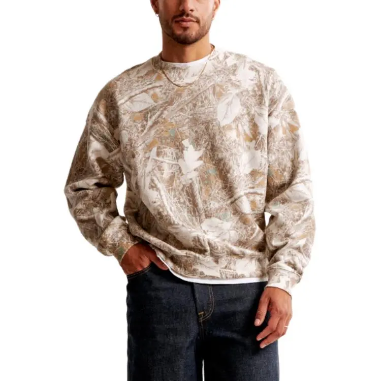 Abercrombie＆Fitch Sweatshirts Men Khaki-2