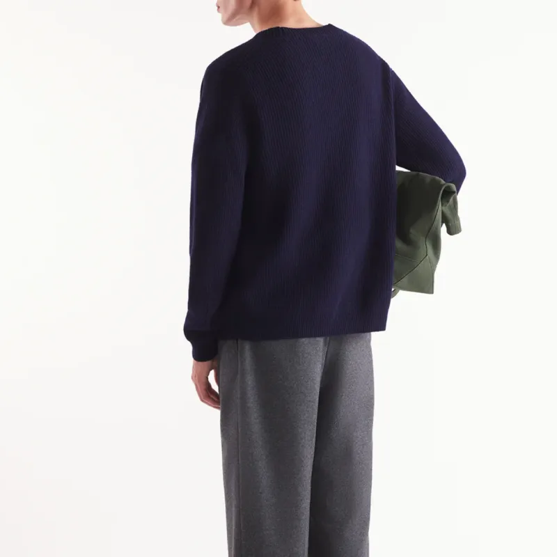 Maison Kitsune Bold Fox Head Patch Knitted Cardigan-3