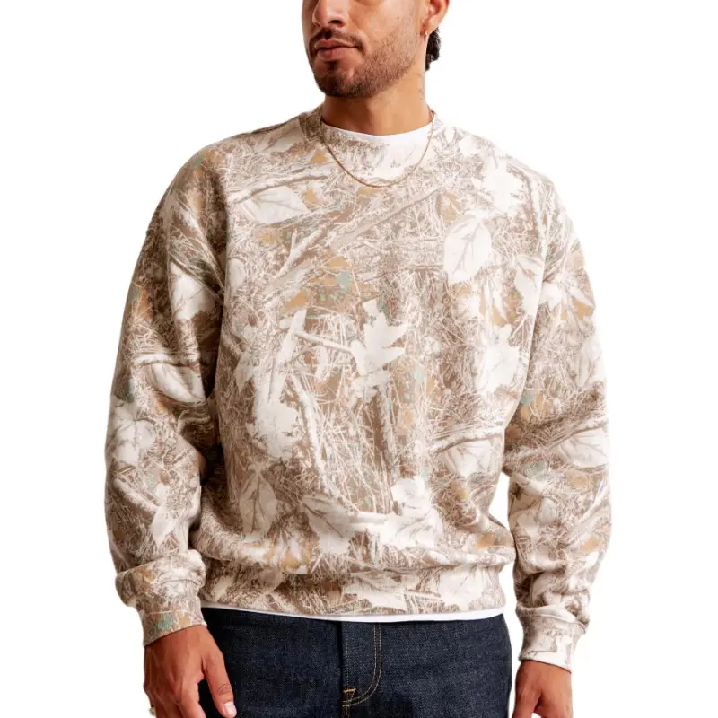 Abercrombie＆Fitch Sweatshirts Men Khaki-1