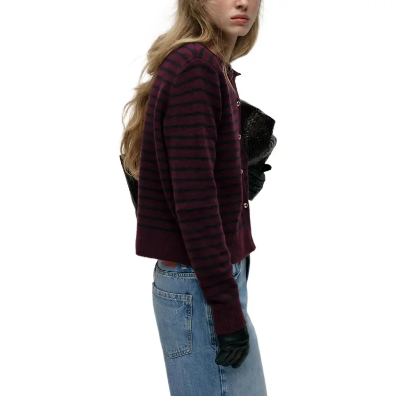 ZARA Knitwear Women's Burgundy-3