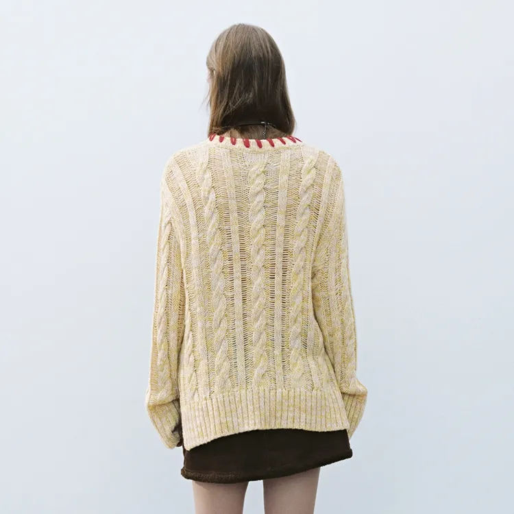 URBAN REVIVO Knitwear Women's Light Yellow-2