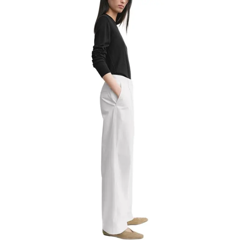 TOTEME SS25 Casual Pants Women's White-2