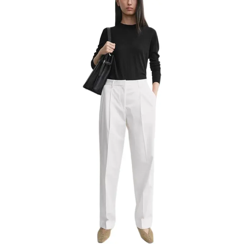 TOTEME SS25 Casual Pants Women's White-1