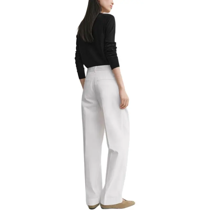 TOTEME SS25 Casual Pants Women's White-3