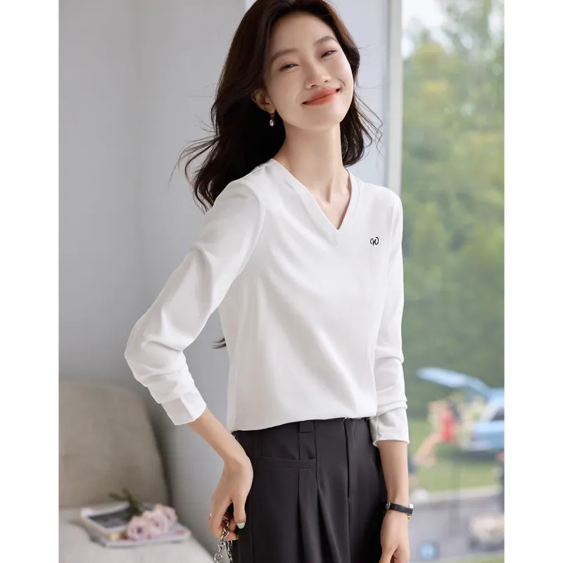 Mo Han Yi Mei Regular T Shirt Women's White-3