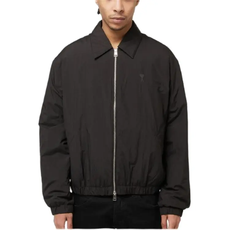 AMIPARIS Paris Ami De Coeur Zip Up Bomber Jacket-1