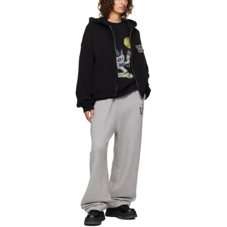 WE11DONE FW24 Casual Pants Women's Gray-1