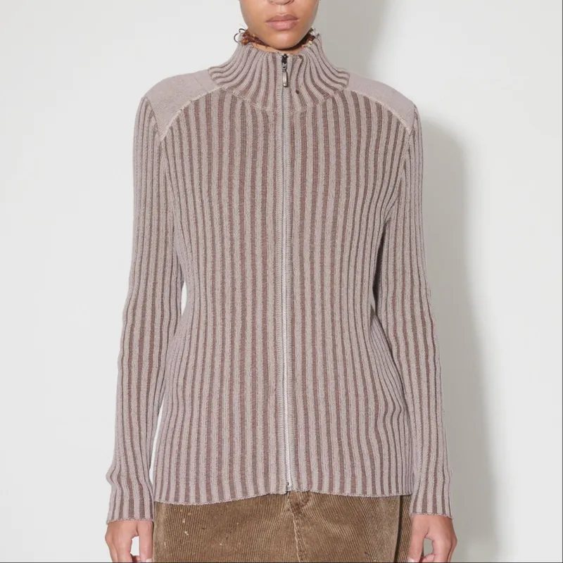 OUR LEGACY Chunky-ribbed Cardigan-1
