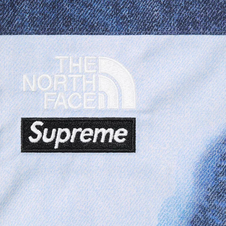 Supreme The North Face Bleached Denim Print Mountain Pant-2