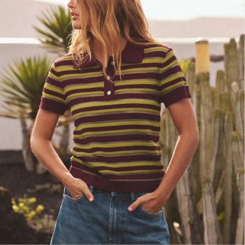 ZARA Polo Shirt Women's Multicolor-3