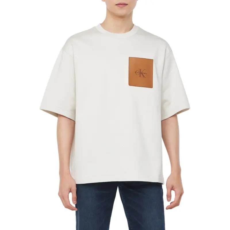 CALVIN KLEIN T Shirt Men's Cream-3