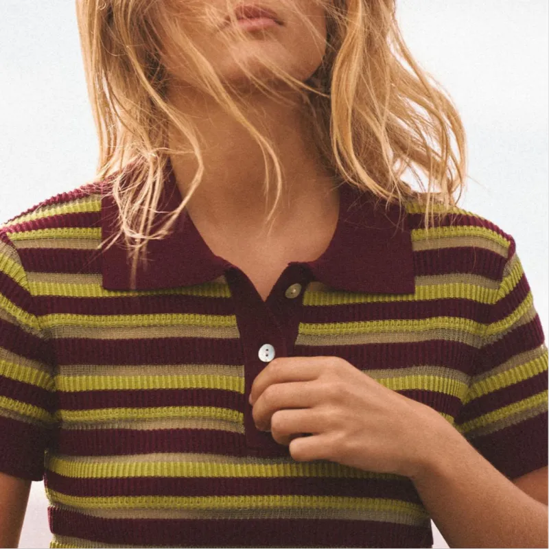 ZARA Polo Shirt Women's Multicolor-4