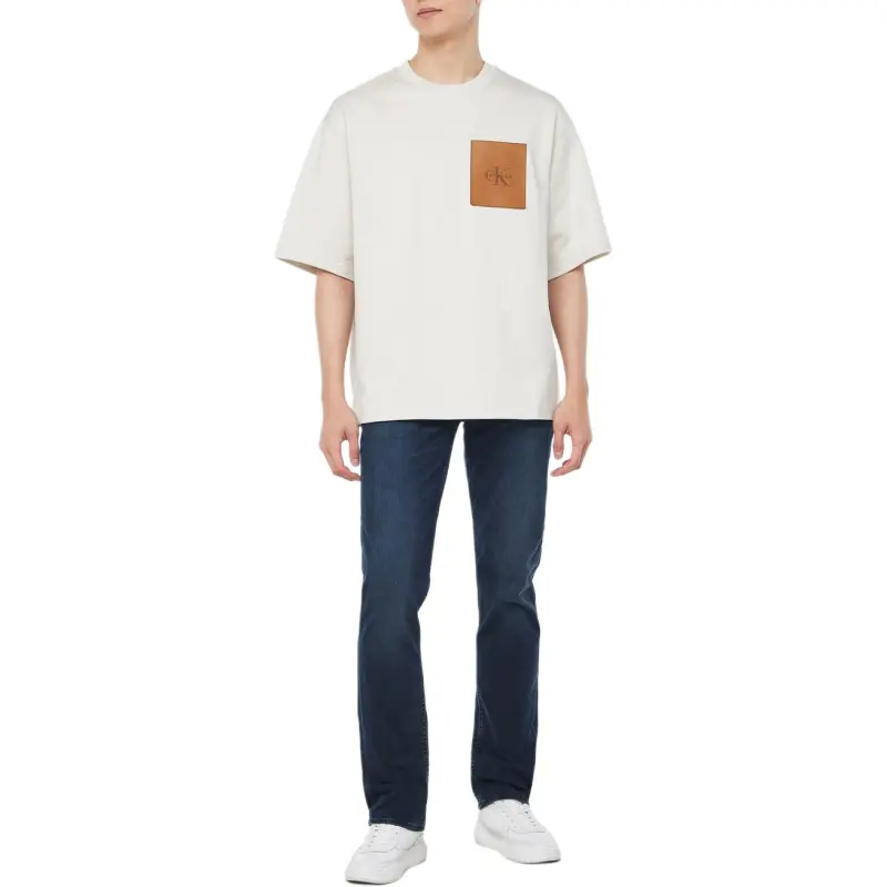 CALVIN KLEIN T Shirt Men's Cream-2