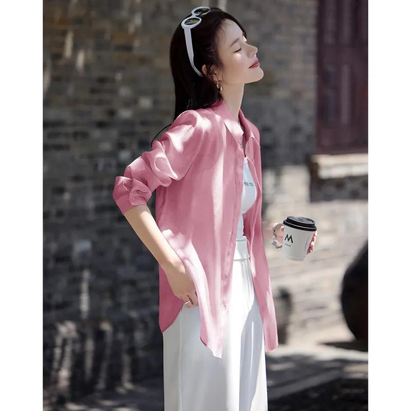 Mo Han Yi Mei Shirt Women's Pink-1