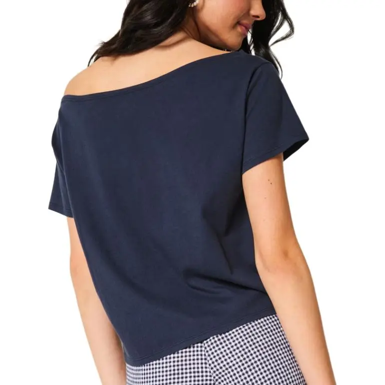 Hollister T Shirt Women's Marine Blue-2