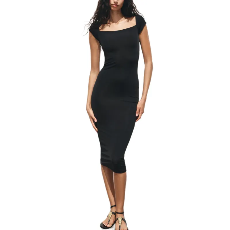 ZARA Sleeveless Dress Women's Black-2