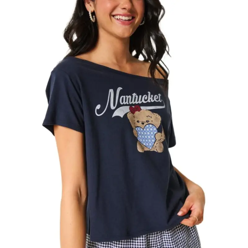 Hollister T Shirt Women's Marine Blue-1
