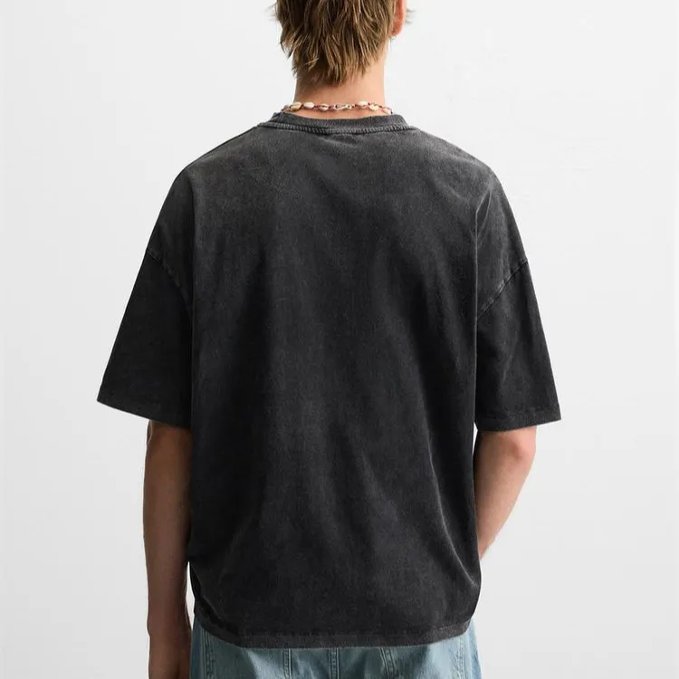 ZARA T Shirts Men Black-5