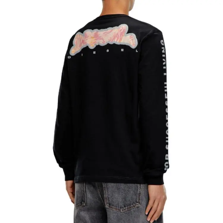 DIESEL T Shirts Men Black-2