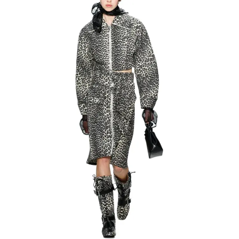GANNI Leopard print Skirt-3