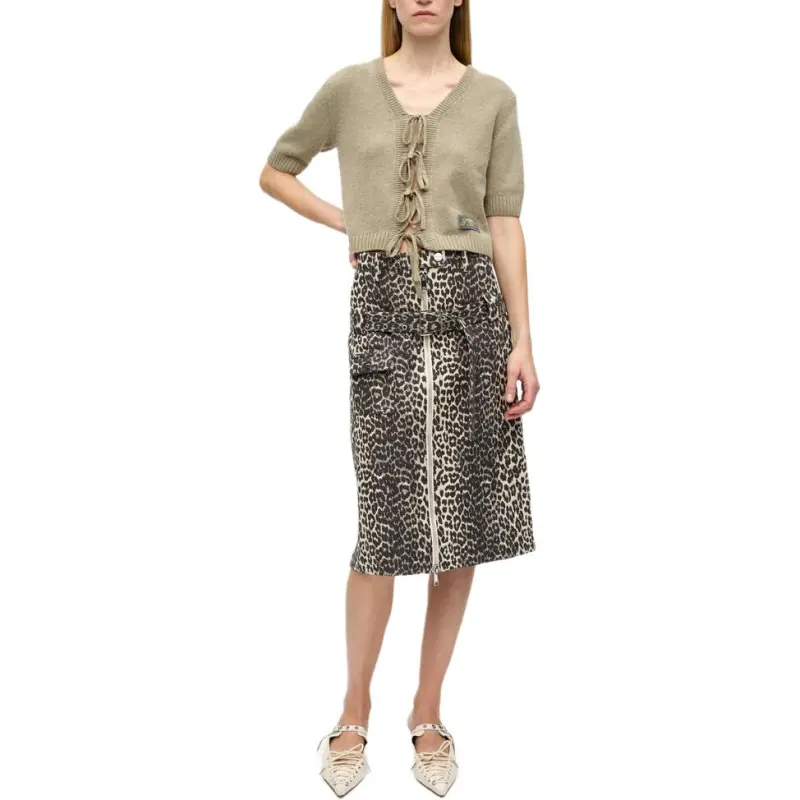 GANNI Leopard print Skirt-5