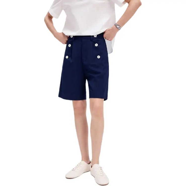 NAVIGARE Casual Shorts Women's Dark Pearl Royal Blue-2
