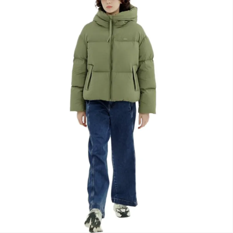 LACOSTE Down Jacket Women's Khaki Green-1