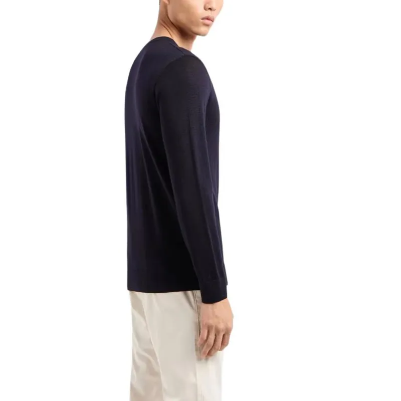 ARMANI EXCHANGEAE FW24 Knitwear Men's Marine Blue-3