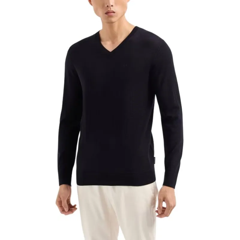 ARMANI EXCHANGEAE FW24 Knitwear Men's Marine Blue-1
