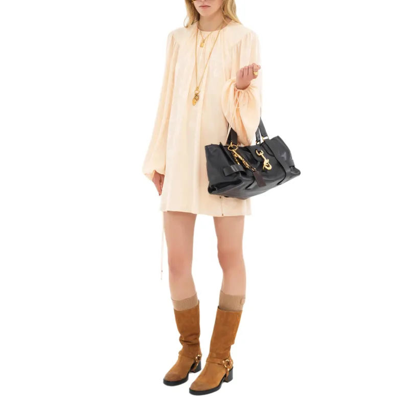 Chloé Jacquard Silk Mini Dress-1