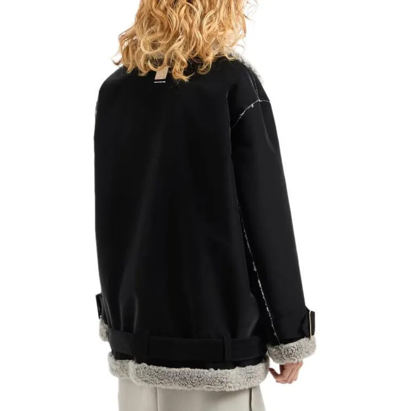 ARMANI EXCHANGE Zipped Faux-fur Trim Jacket-3