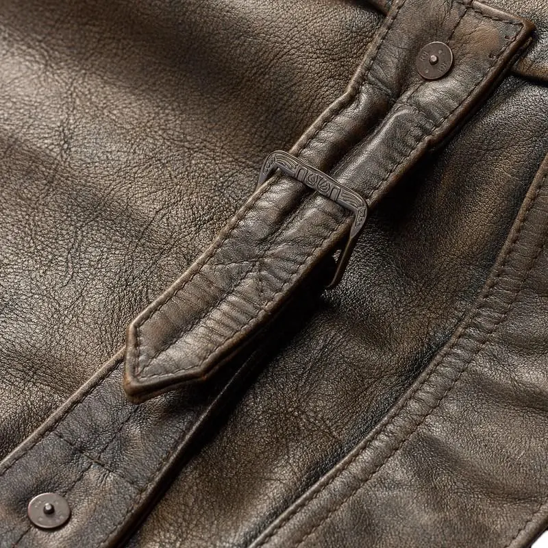 Polo Ralph Lauren Distressed Leather Jacket-3