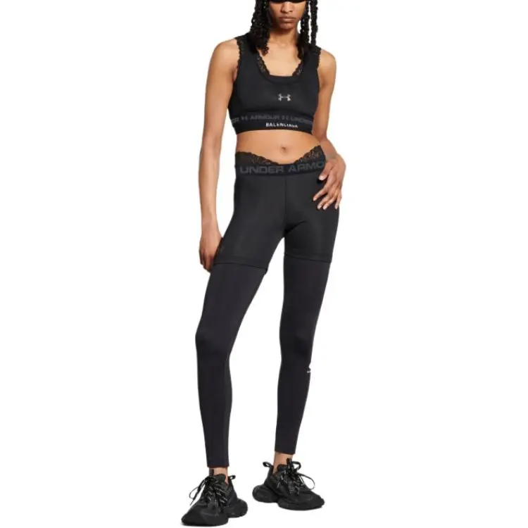 Balenciaga FW24 Sports Pants Slim Fit Women's Black-2