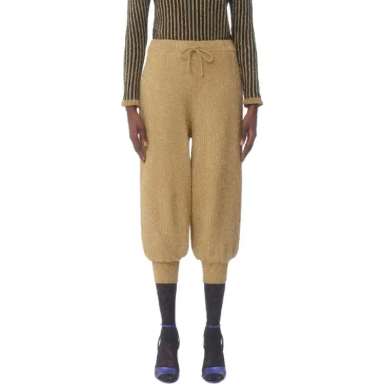 Valentino Lurex Knit Trousers-4