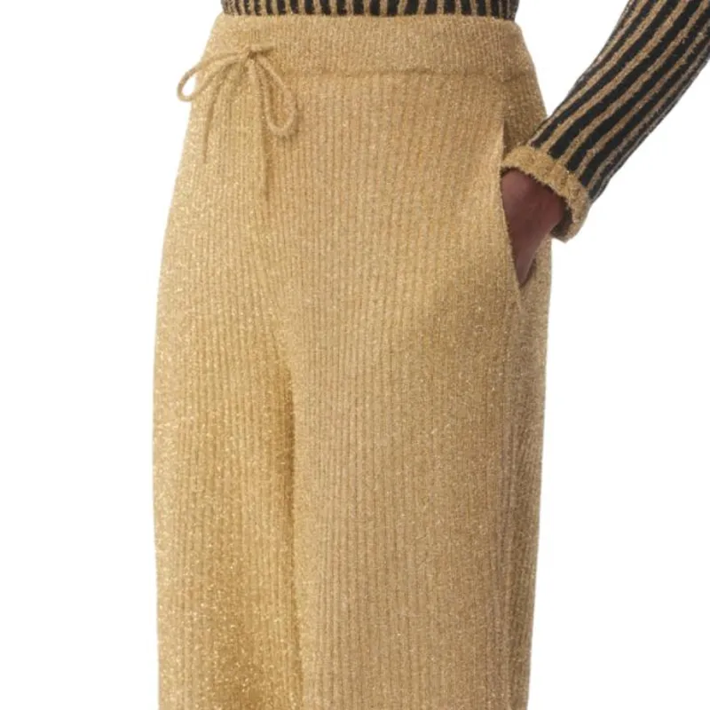 Valentino Lurex Knit Trousers-8